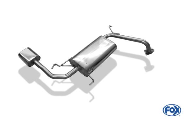 Endschalldämpfer - 160x80 Typ 53 passend für: Mitsubishi Lancer IV